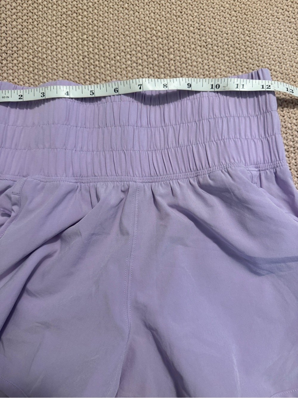 YPB Abercrombie & Fitch Motion Tek High-Waist Lavender Women’s Active Shorts XS - Picture 6 of 8
